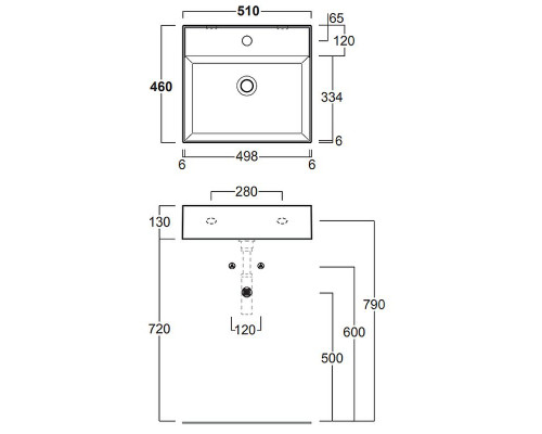 Купить Раковина Simas Top E Lavabi D Arredo 51 AG51 bix1 Белая в магазине сантехники Santeh-Crystal.ru