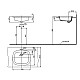 Купить Раковина Toto Public 53 LW763Y#XW Белая в магазине сантехники Santeh-Crystal.ru