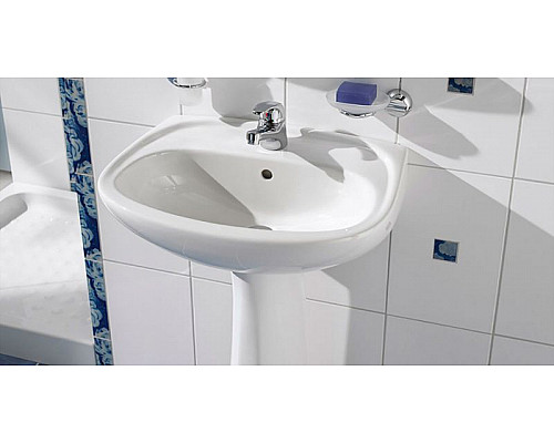 Приобрести Раковина Vitra Normus 55 9600B003-7650 Белая в магазине сантехники Santeh-Crystal.ru