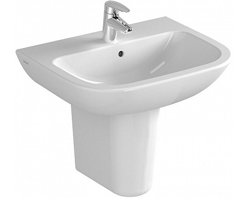 Купить Раковина Vitra S20 55 5502B003-0001 Белая в магазине сантехники Santeh-Crystal.ru
