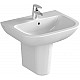 Купить Раковина Vitra S20 55 5502B003-0001 Белая в магазине сантехники Santeh-Crystal.ru