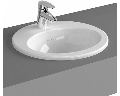 Купить Раковина Vitra S20 43 5466B003-0001 Белая в магазине сантехники Santeh-Crystal.ru