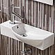Купить Раковина WeltWasser Aisbach 7945 GL-WT L 45 10000008690 Белая глянцевая в магазине сантехники Santeh-Crystal.ru