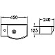 Купить Раковина WeltWasser Aisbach 7945 GL-WT L 45 10000008690 Белая глянцевая в магазине сантехники Santeh-Crystal.ru