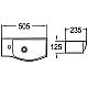 Заказать Раковина WeltWasser Aisbach 7950 GL-WT L 50 10000008692 Белая глянцевая в магазине сантехники Santeh-Crystal.ru