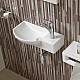 Купить Раковина WeltWasser Aisbach 7950 GL-WT R 50 10000008693 Белая глянцевая в магазине сантехники Santeh-Crystal.ru