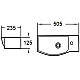 Купить Раковина WeltWasser Aisbach 7950 GL-WT R 50 10000008693 Белая глянцевая в магазине сантехники Santeh-Crystal.ru