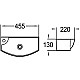 Купить Раковина WeltWasser Aisbach 7946 GL-WT L 45 10000008694 Белая глянцевая в магазине сантехники Santeh-Crystal.ru
