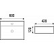 Купить Раковина WeltWasser Elbach 2173 MBL 60 10000004506 Голубой матовый в магазине сантехники Santeh-Crystal.ru