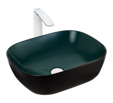 Раковина-чаша WeltWasser Elbach M2143 BBG 49 10000005600 Черно-зеленая матовая