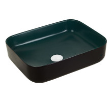 Раковина-чаша WeltWasser Elbach M2195 BDG 50 10000005750 Черная Темно-зеленая
