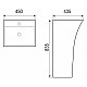 Купить Раковина WeltWasser Leerbach 4543 GL-WT 45 10000005492 Белый глянец в магазине сантехники Santeh-Crystal.ru