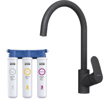 Смеситель для кухни AM.PM Like F8007S22 Черный матовый