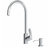 Смеситель для кухни AM.PM Like F8007T00 с дозатором для моющего средства Хром