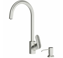 Смеситель для кухни AM.PM Like F8007T11 с дозатором для моющего средства Сатин