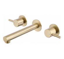 Смеситель для раковины Abber Emotion AF88121G Золото матовое