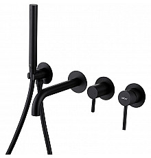 Смеситель для ванны Abber Wasser Kreis AF8130B Черный матовый