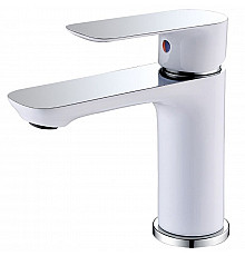 Смеситель для раковины Abber Weiss Insel AF8010W Белый-хром