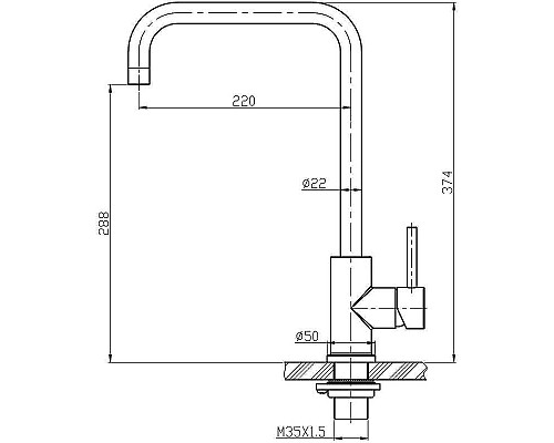 Заказать Смеситель для кухни BelBagno BB-LAM03A-IN Сатин в магазине сантехники Santeh-Crystal.ru