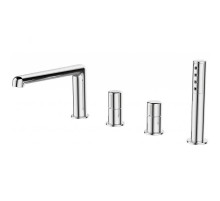 Смеситель на борт ванны BelBagno Uno UNO-BVD4-CRM Хром