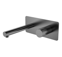 Смеситель для раковины Boheme Stick 125-GM Оружейная сталь