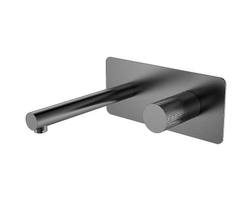 Смеситель для раковины Boheme Stick 125-GM Оружейная сталь