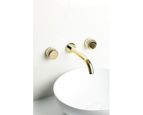 Смеситель для раковины Boheme Aura 152-2-G-A Золото