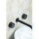 Смеситель для раковины Boheme Prestige 152-2-B-PR Черный матовый