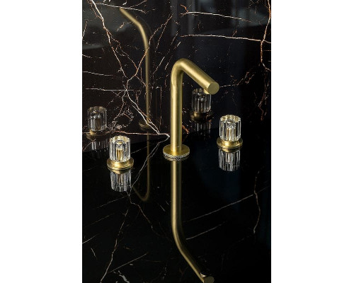 Смеситель для раковины Boheme Elegante 152-MG-EL Золото матовое
