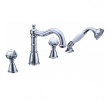 Смеситель на борт ванны Boheme Brillante 393 Хром