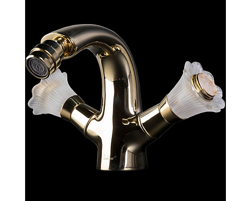 Купить Смеситель для биде Boheme Camelia 296 Золото в магазине сантехники Santeh-Crystal.ru