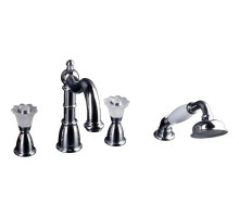 Смеситель на борт ванны Boheme Camelia 396 Хром