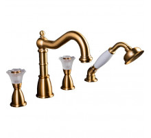 Смеситель на борт ванны Boheme Camelia 391 Бронза