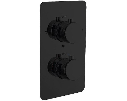 Смеситель для душа Boheme Cell 134-3-B с термостатом Черный матовый