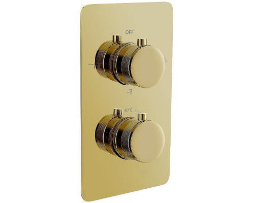 Смеситель для душа Boheme Cell 134-3-G с термостатом Золото