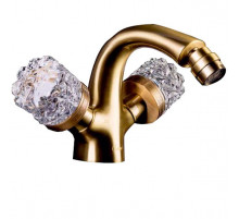 Смеситель для биде Boheme Crystal 316-CRST Бронза