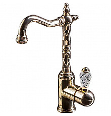 Смеситель для раковины Boheme Crystal 282-CRST Золото