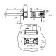 Смеситель для раковины Boheme Duo 165-GM цвет Оружейная сталь