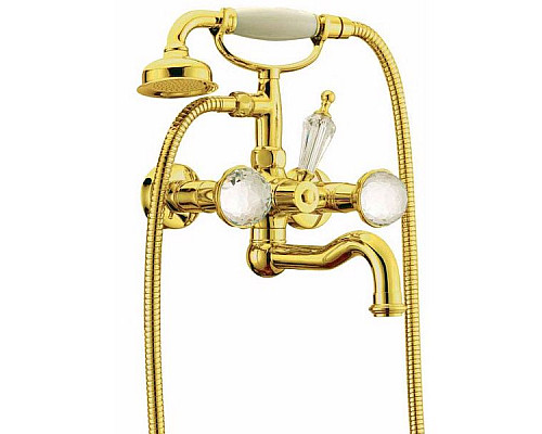 Приобрести Смеситель для ванны Boheme Imperiale Presente 333 Золото в магазине сантехники Santeh-Crystal.ru