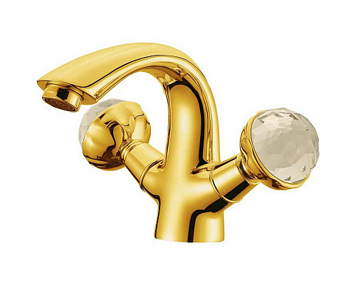 Купить Смеситель для раковины Boheme Imperiale Presente 331 Золото в магазине сантехники Santeh-Crystal.ru