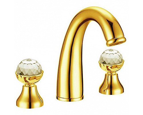 Приобрести Смеситель для раковины Boheme Imperiale Presente 337 Золото в магазине сантехники Santeh-Crystal.ru