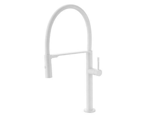 Смеситель для кухни Boheme Kitchen 114-MW цвет Белый матовый