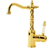 Смеситель для раковины Boheme Murano 282-MR-W Золото