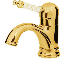 Смеситель для раковины Boheme Murano 281-MR-W Золото