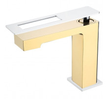 Смеситель для раковины Boheme Q 141-GCR Золото Хром