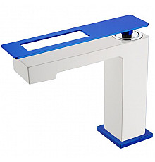 Смеситель для раковины Boheme Q 141-WUW Белый Синий