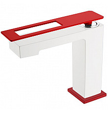 Смеситель для раковины Boheme Q 141-WR Белый Красный