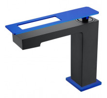 Смеситель для раковины Boheme Q 141-BUW Черный Синий