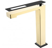 Смеситель для раковины Boheme Q 142-GB Золото Черный