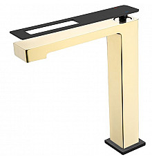 Смеситель для раковины Boheme Q 142-GB Золото Черный